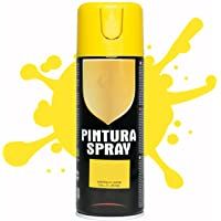 Pintura Spray 400ml para Metal-Madera-Plástico (Amarillo Limon- 1 Bote)